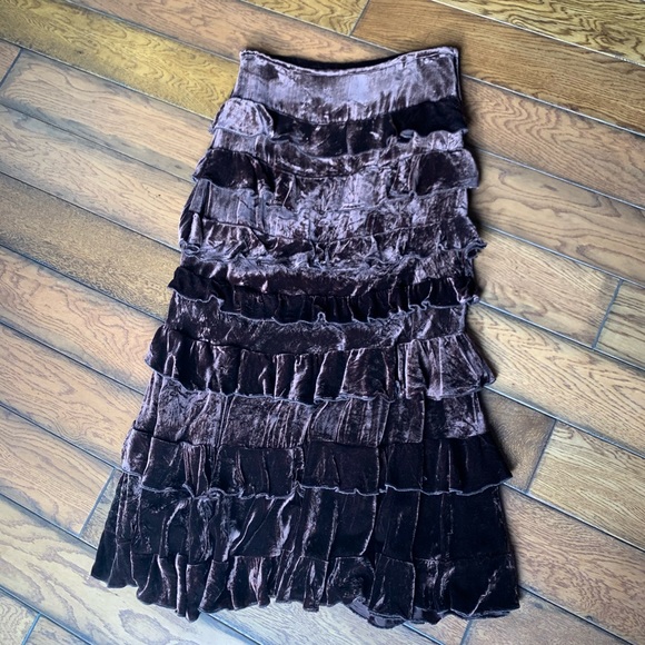 marrika nakk Dresses & Skirts - Marrika Nakk velvet maxi skirt